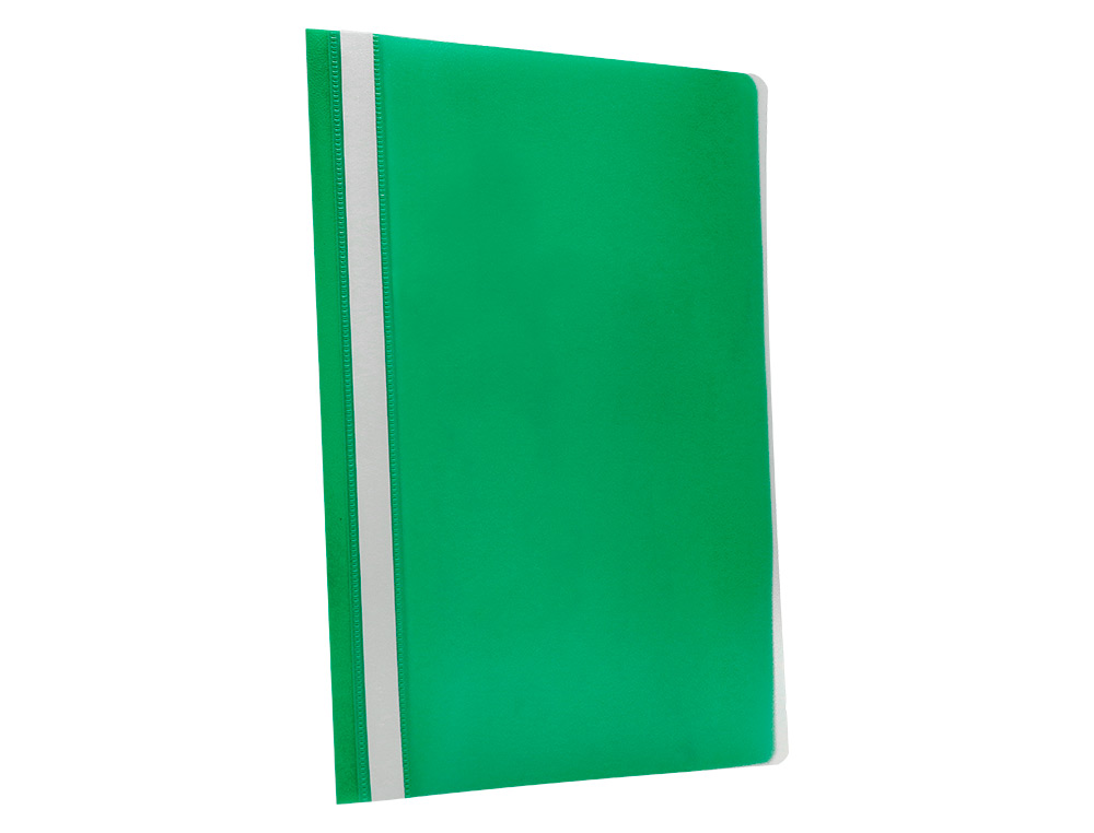 CHEMISE PRÉSENTATION Q-CONNECT À LAMELLES POLYPROPYLÈNE 18/100E DOCUMENT PERFORÉ A4 30F PORTE-ÉTIQUETTE COLORIS VERT