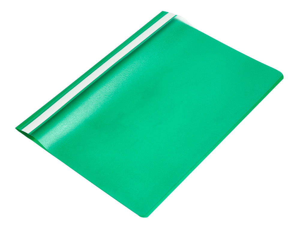 CHEMISE PRÉSENTATION Q-CONNECT À LAMELLES POLYPROPYLÈNE 18/100E DOCUMENT PERFORÉ A4 30F PORTE-ÉTIQUETTE COLORIS VERT