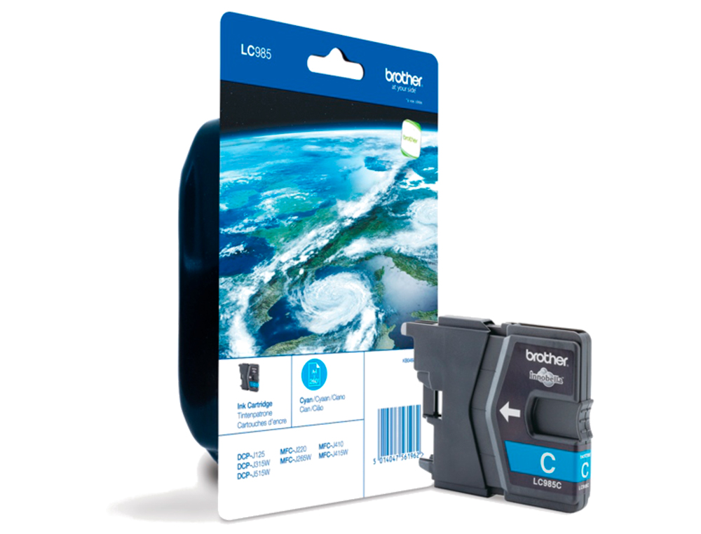 CARTOUCHE BROTHER JET D'ENCRE LC985C COULEUR CYAN 260P