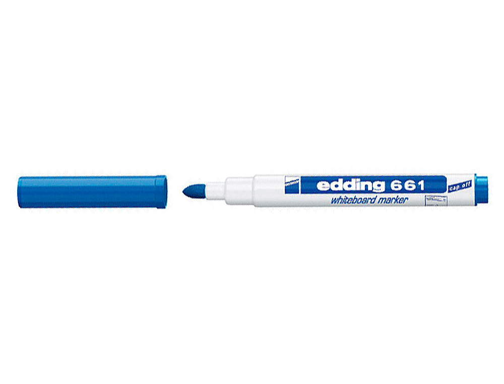 MARQUEUR EDDING E661 TABLEAU BLANC POINTE FINE OGIVE 1/2MM RSISTANTE CORPS PLASTIQUE ENCRE CAP-OFF FAIBLE ODEUR BLEU