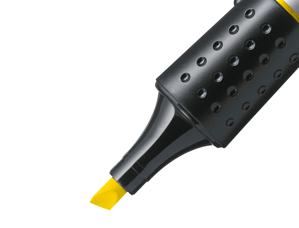 SURLIGNEUR STABILO LUMINATOR TRACÉ 2/5MM ENCRE LIQUIDE NIVEAU VISIBLE BASE ERGONOMIQUE COLORIS JAUNE