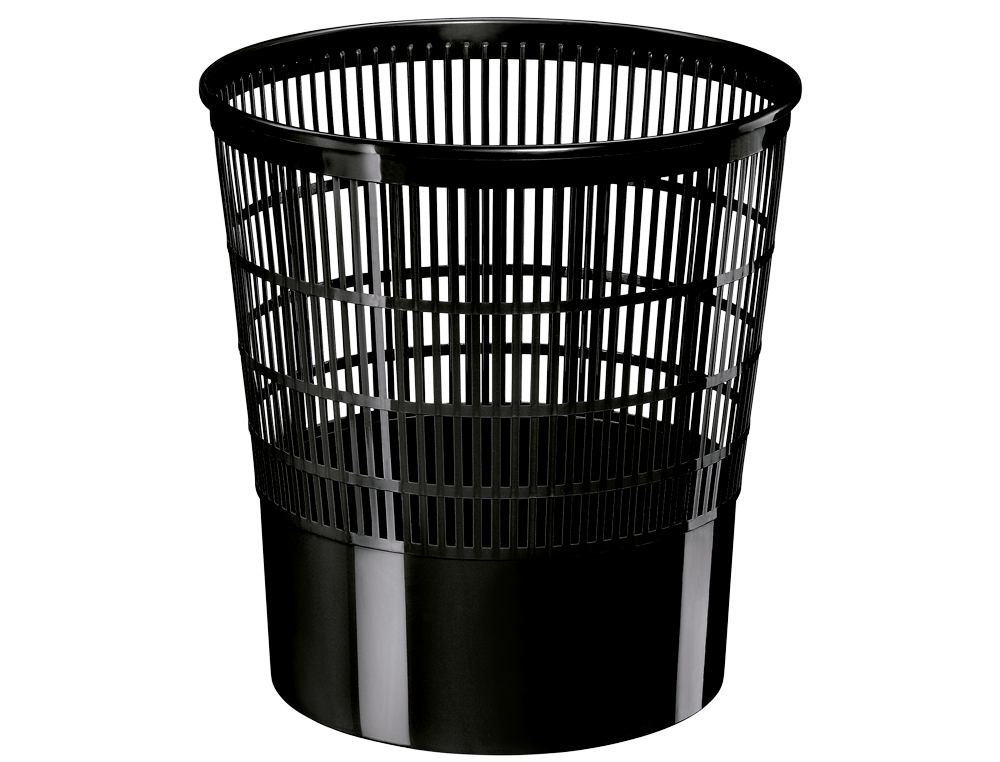 CORBEILLE À PAPIER CEP AJOURÉE POLYPROPYLÈNE 16L BONNE STABILITÉ HAUTEUR 317MM DIAMÈTRE 300MM NOIR