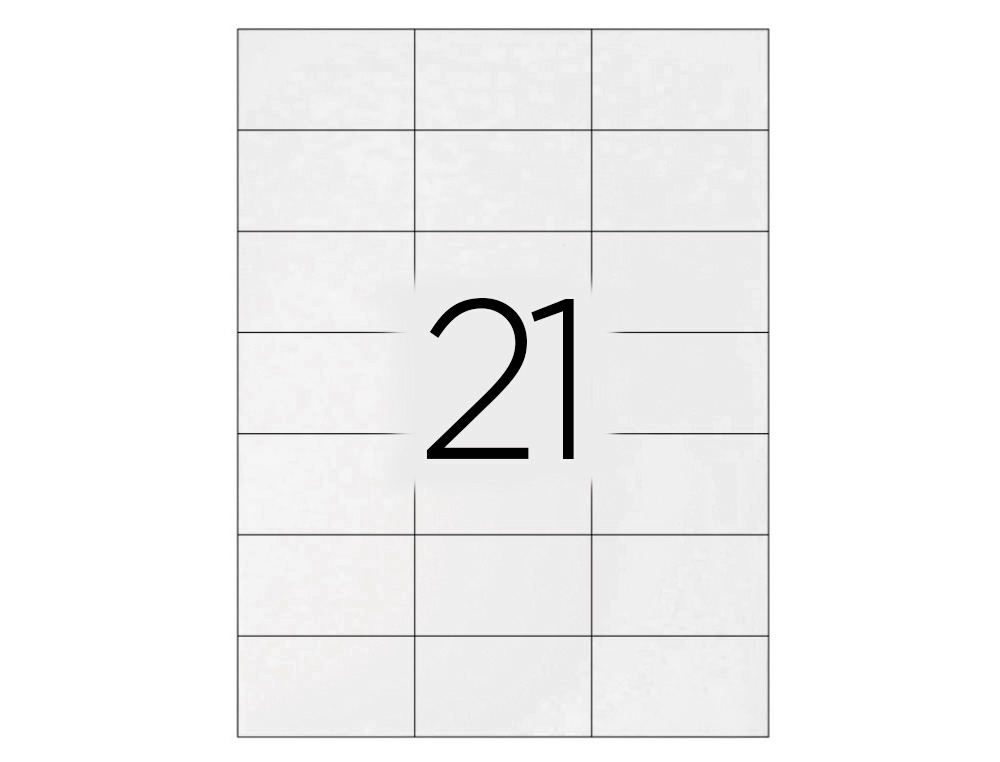 ÉTIQUETTE ADHÉSIVE Q-CONNECT 63.5X38.1MM COINS ARRONDIS IMPRIMANTE JET D'ENCRE LASER COPIEUR 100 FEUILLES 2100 UNITÉS