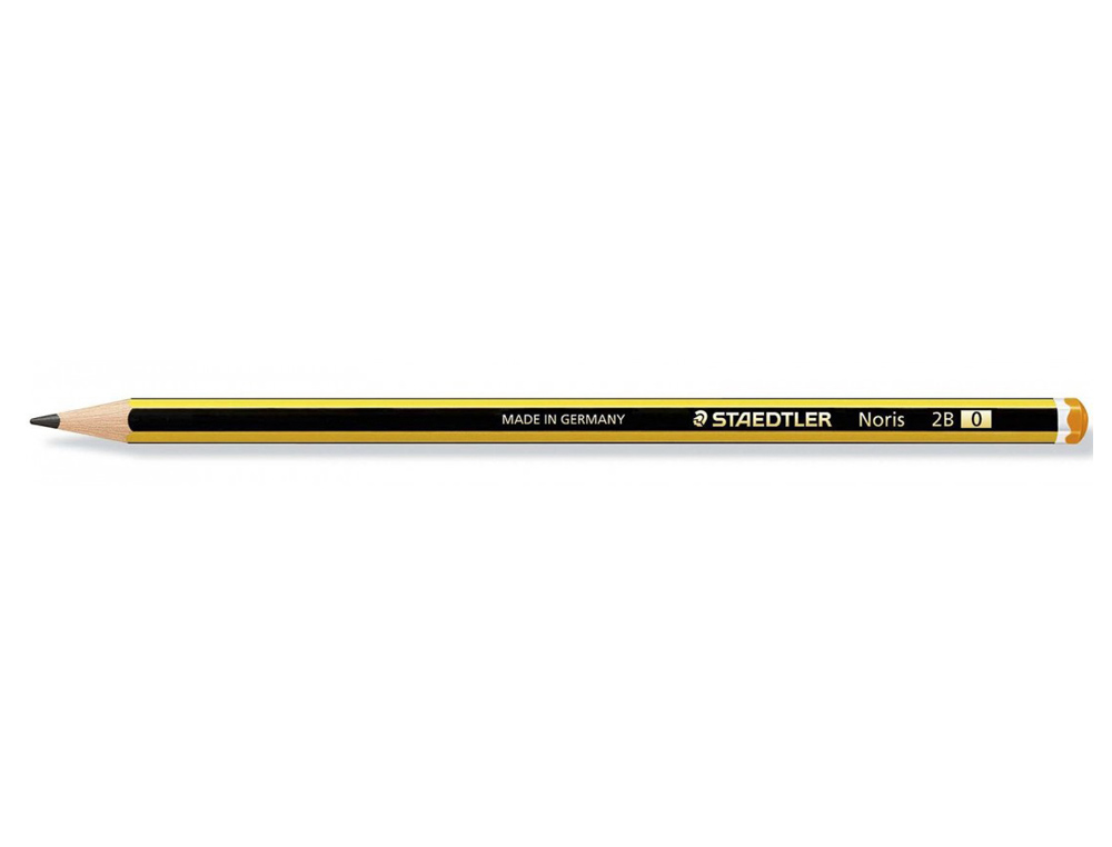 CRAYON GRAPHITE STAEDTLER NORIS 120 2B HEXAGONAL MINE 2MM TRÈS RÉSISTANTE
