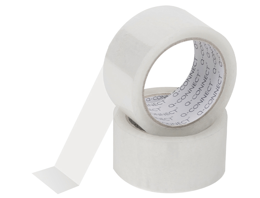 RUBAN ADHESIF Q-CONNECT ECONOMIQUE SPECIAL EMBALLAGE HAUTE ADHERENCE 50MMX66M COLORIS TRANSPARENT