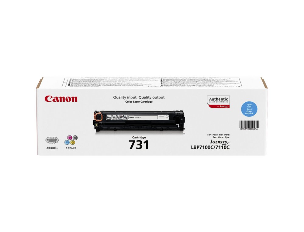 TONER LASER CANON 6271B002 COULEUR CYAN 1500P
