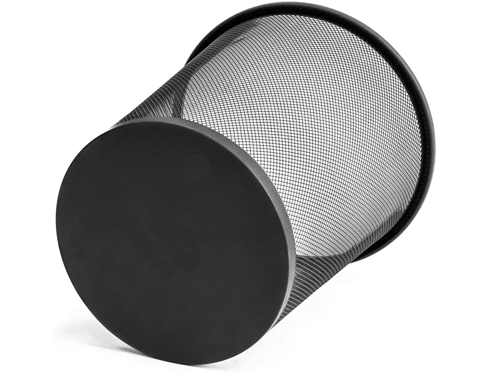 CORBEILLE À PAPIER Q-CONNECT MAILLE MÉTALLIQUE 13L 265MM DIAMÈTRE HAUTEUR 280MM COLORIS NOIR