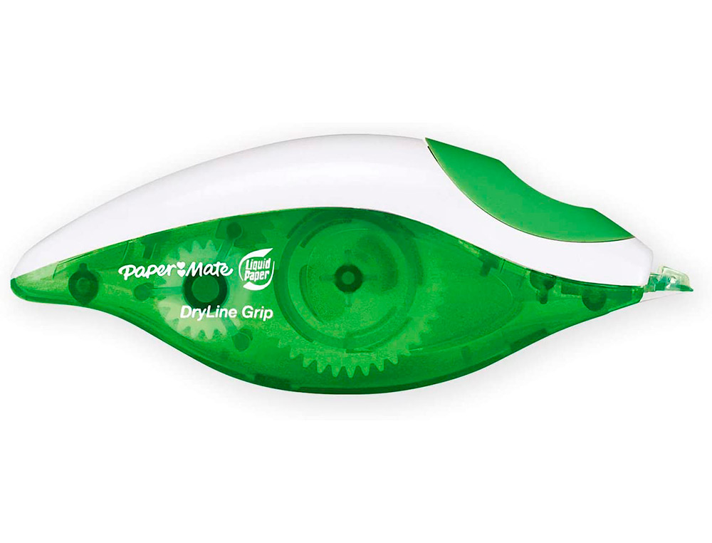 CORRECTEUR PAPER MATE DRYLINE GRIP DÉVIDOIR ERGONOMIQUE RUBAN 5MMX8.5M APPLICATION FRONTALE RÉÉCRITURE IMMÉDIATE