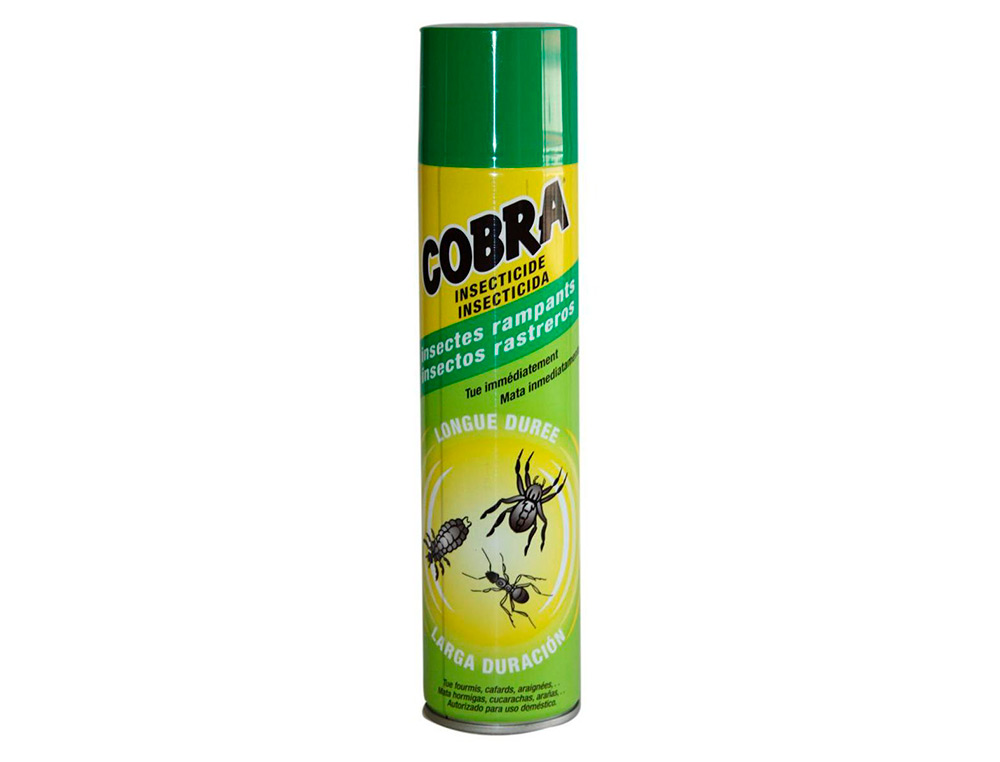 INSECTICIDE COBRA INSECTES RAMPANTS EFFICACITÉ IMMÉDIATE LONGUE DURÉE AÉROSOL 750ML