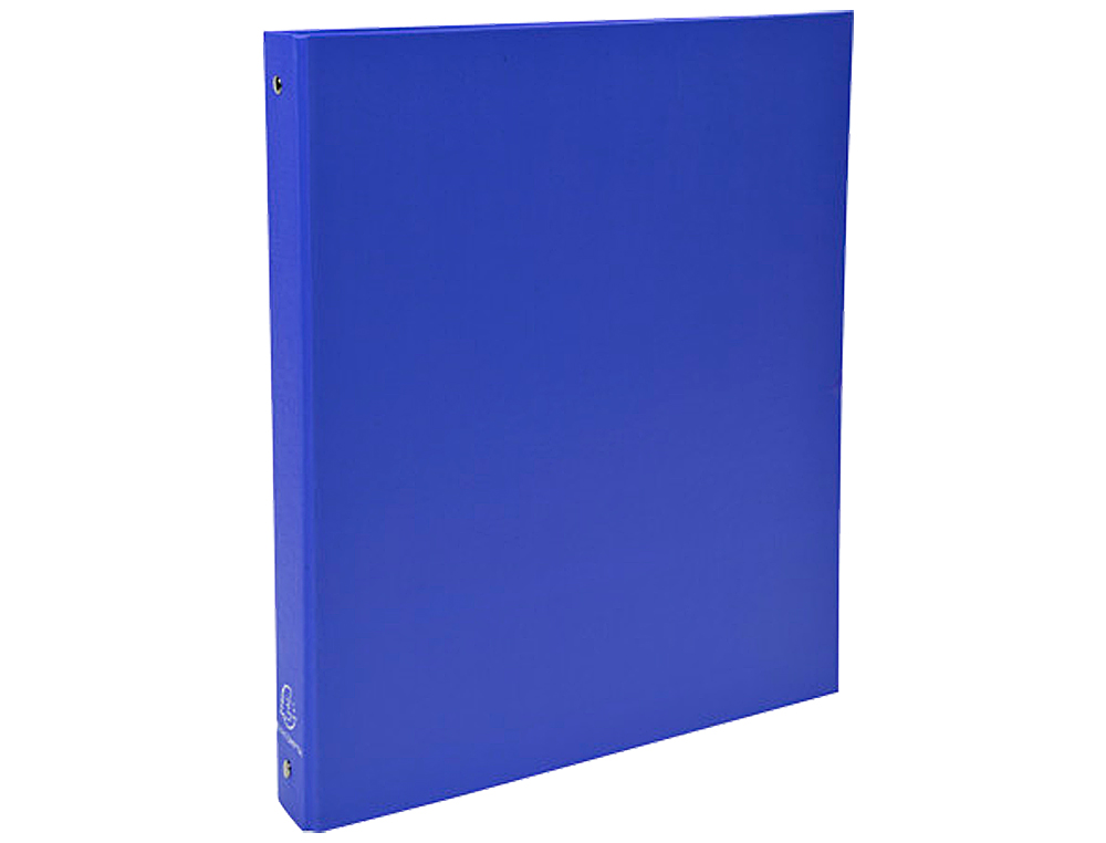 CLASSEUR EXACOMPTA 4 ANNEAUX 30MM A4 CARTE REMBORDÉE PVC DOS 40MM COLORIS BLEU FONCÉ