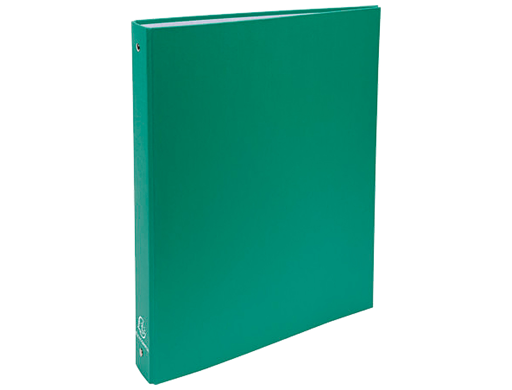 CLASSEUR EXACOMPTA 4 ANNEAUX 30MM A4 CARTE REMBORDÉE PVC DOS 40MM COLORIS VERT FONCÉ