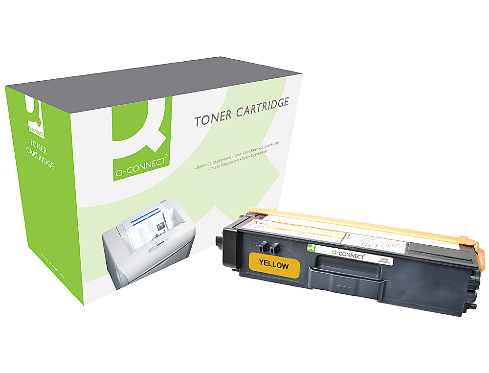 TONER LASER Q-CONNECT COMPATIBLE IMPRIMANTES BROTHER TN325Y COULEUR JAUNE 3500P