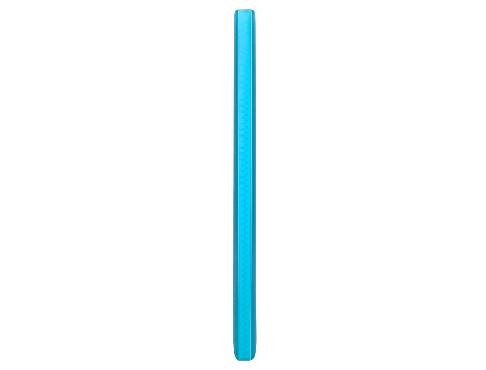 PROTÈGE-DOCUMENTS LIDERPAPEL POLYPROPYLÈNE COUVERTURE FLEXIBLE 40 POCHETTES FIXES A4 210X297MM BLEU TRANSLUCIDE
