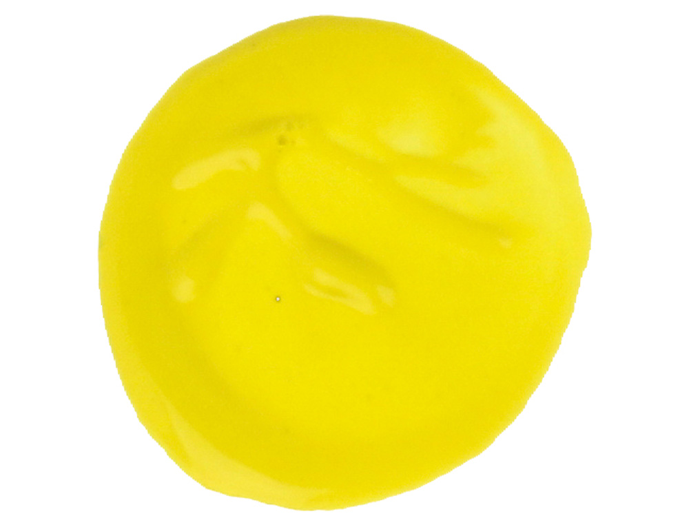 GOUACHE SCOLAIRE LIDERPAPEL LIQUIDE LAVABLE FERMETURE SÉCURITÉ BRILLANTE COLORIS JAUNE CITRON FLACON 500ML