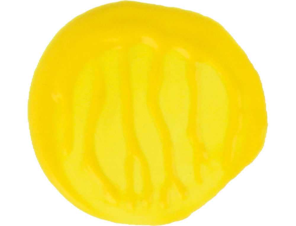 GOUACHE SCOLAIRE LIDERPAPEL LIQUIDE LAVABLE FERMETURE SÉCURITÉ BRILLANTE COLORIS JAUNE FLACON 500ML