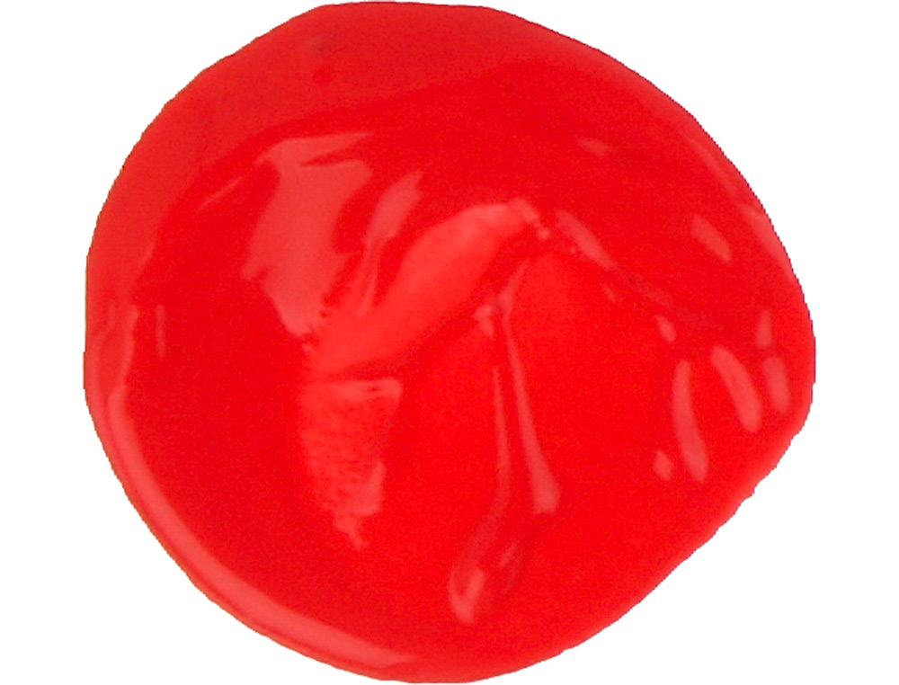 GOUACHE SCOLAIRE LIDERPAPEL LIQUIDE LAVABLE FERMETURE SÉCURITÉ BRILLANTE COLORIS ROUGE FLACON 500ML