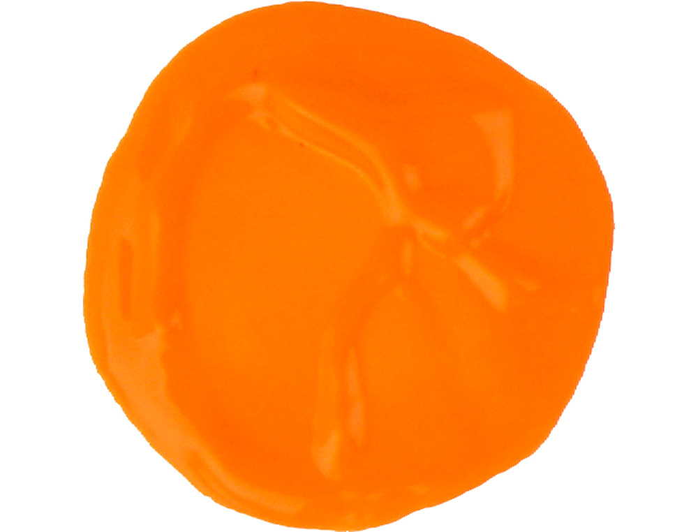 GOUACHE SCOLAIRE LIDERPAPEL LIQUIDE LAVABLE FERMETURE SÉCURITÉ BRILLANTE COLORIS ORANGE 1000ML