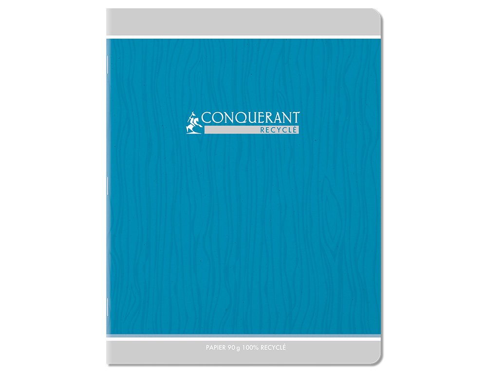 CAHIER CONQUERANT CLASSIQUE AGRAFE 170X220 96 PAGES 90G SEYES RECYCLE