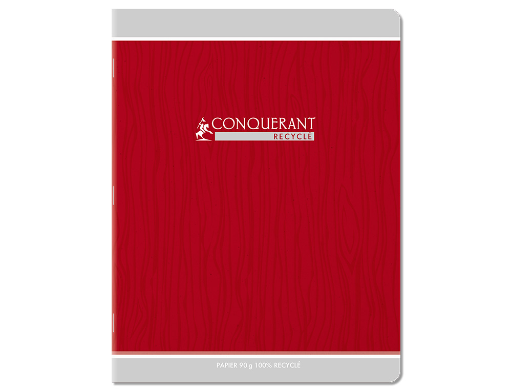 CAHIER CONQUERANT CLASSIQUE AGRAFE 170X220 96 PAGES 90G SEYES RECYCLE