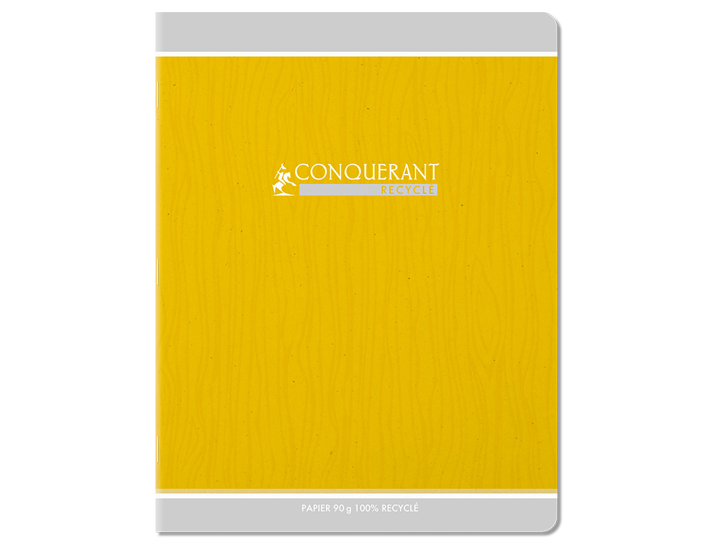 CAHIER CONQUERANT CLASSIQUE AGRAFE 170X220 96 PAGES 90G SEYES RECYCLE