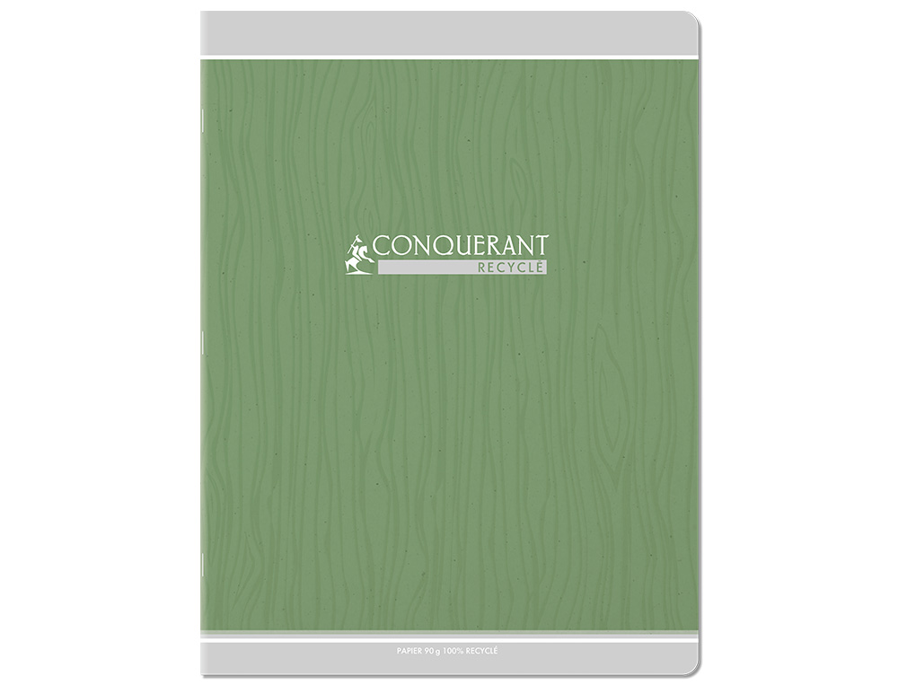 CAHIER CONQUERANT CLASSIQUE AGRAFE 240X320 96 PAGES 90G SEYES RECYCLE