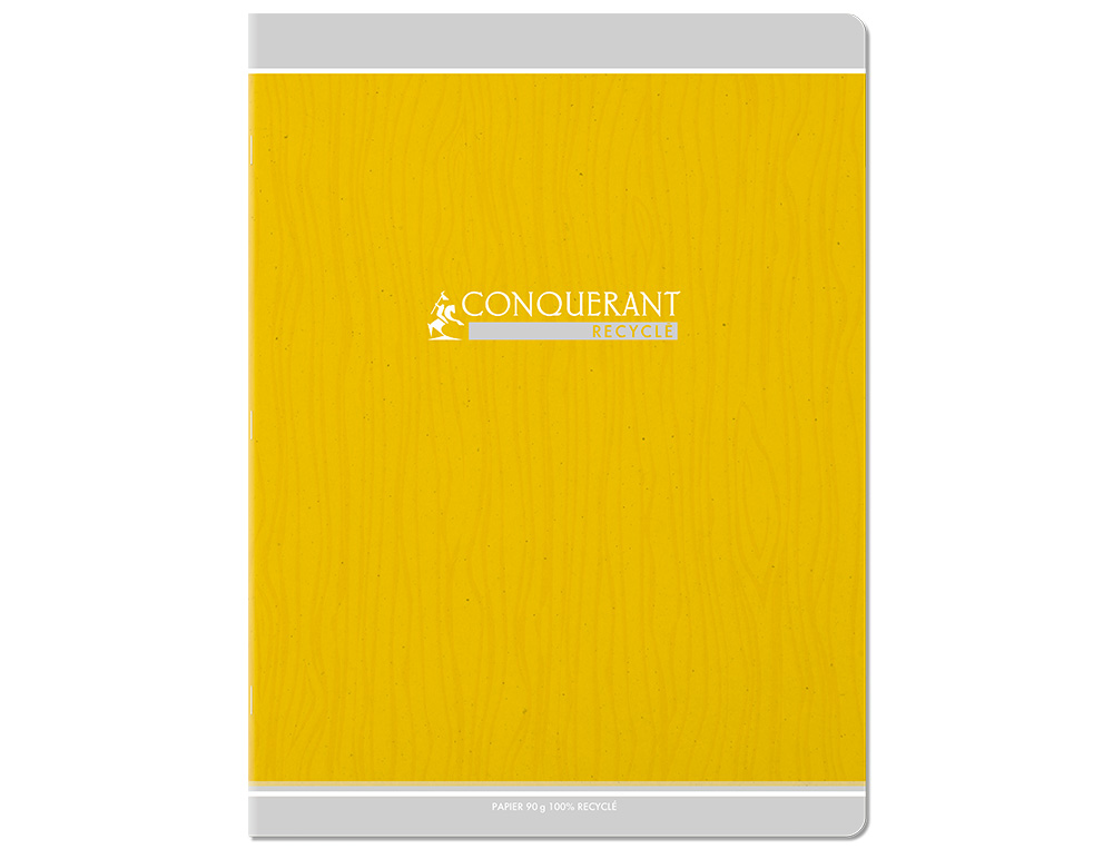 CAHIER CONQUERANT CLASSIQUE AGRAFE 240X320 96 PAGES 90G SEYES RECYCLE