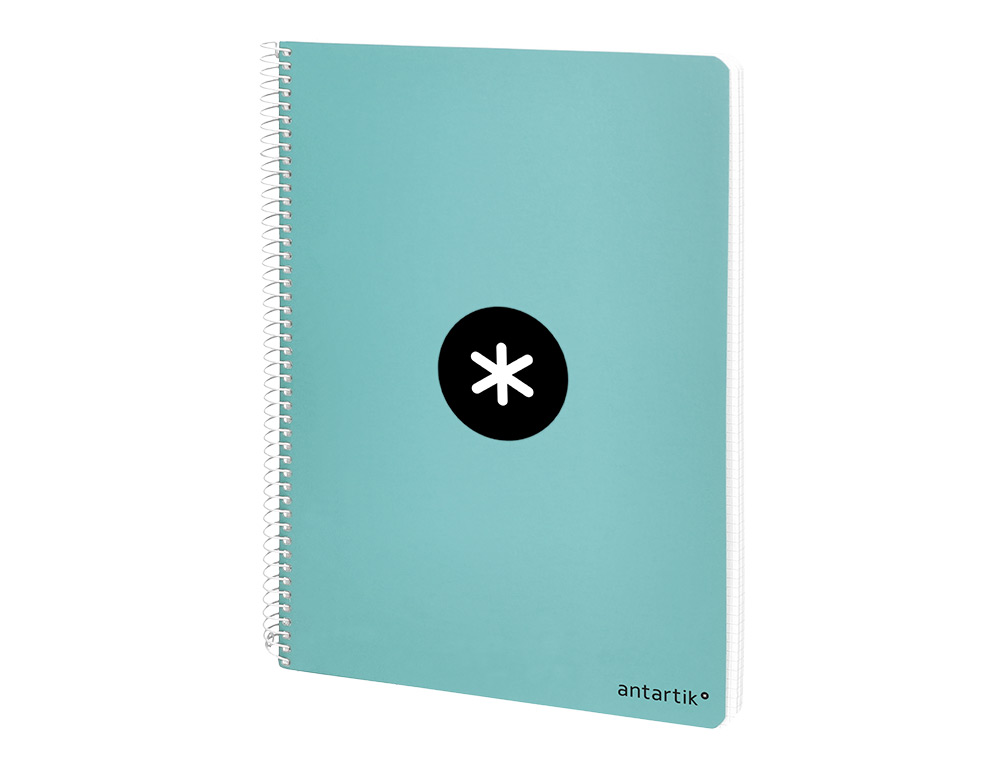CAHIER SPIRALE ANTARTIK A5 240P 100G COUVERTURE REMBORDEE SEYES MICROPERFORE MENTHE