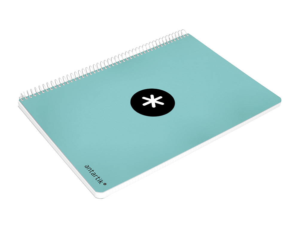 CAHIER SPIRALE ANTARTIK A5 240P 100G COUVERTURE REMBORDEE SEYES MICROPERFORE MENTHE