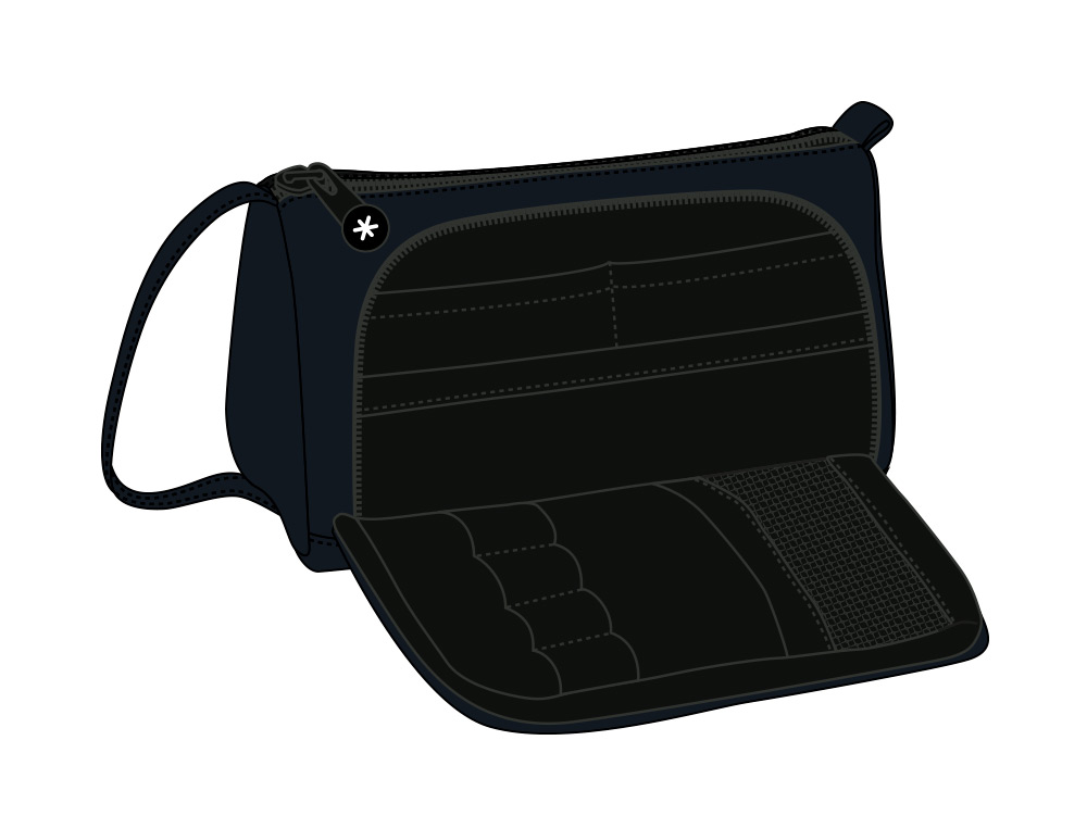 TROUSSE LARGE ANTARTIK AVEC POCHE FRONTALE GRANDE OUVERTURE 110X85X200 MM NOIR