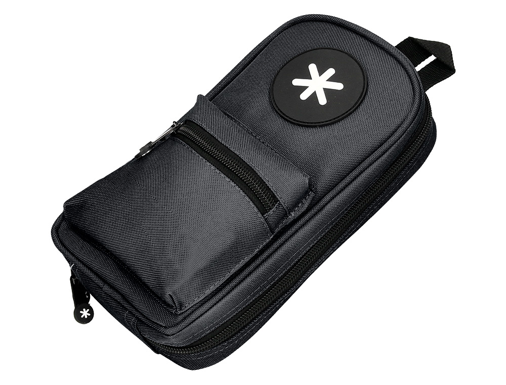 TROUSSE OVALE ANTARTIK AVEC 4 COMPARTIMENTS 230 X 50 X 120  MM NOIR