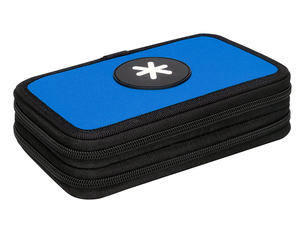 TROUSSE GARNIE ANTARTIK 2 COMPARTIMENTS 28 PIECES BLEU