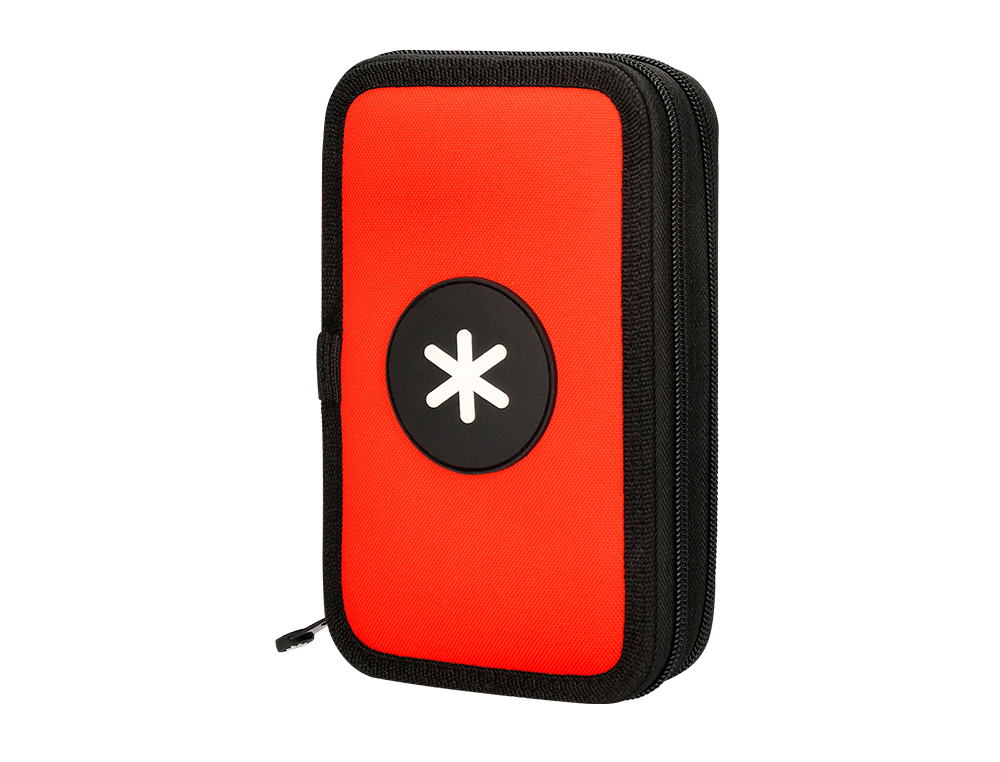 TROUSSE GARNIE ANTARTIK 2 COMPARTIMENTS 28 PIECES ROUGE