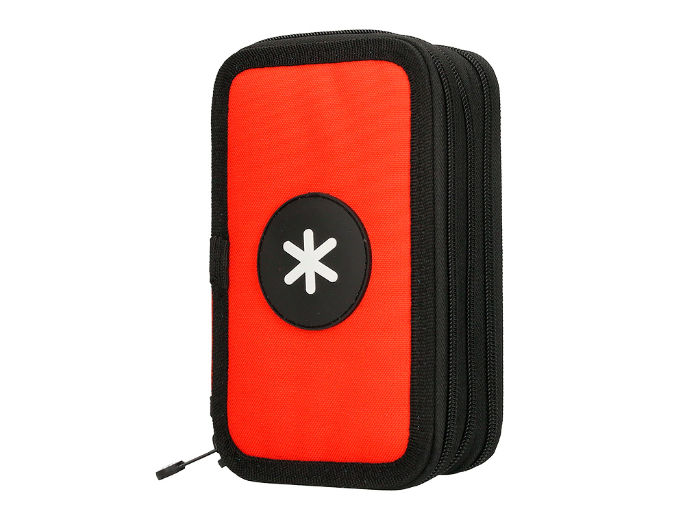 TROUSSE GARNIE ANTARTIK 3 COMPARTIMENTS 36 PIECES ROUGE