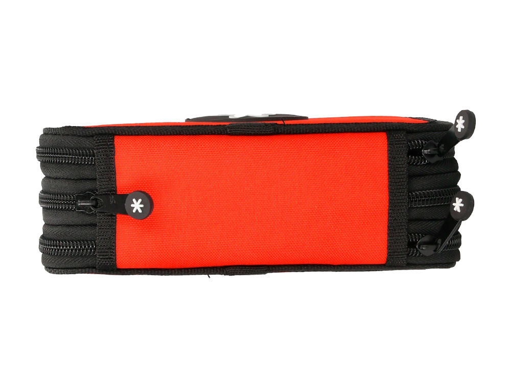 TROUSSE GARNIE ANTARTIK 3 COMPARTIMENTS 36 PIECES ROUGE