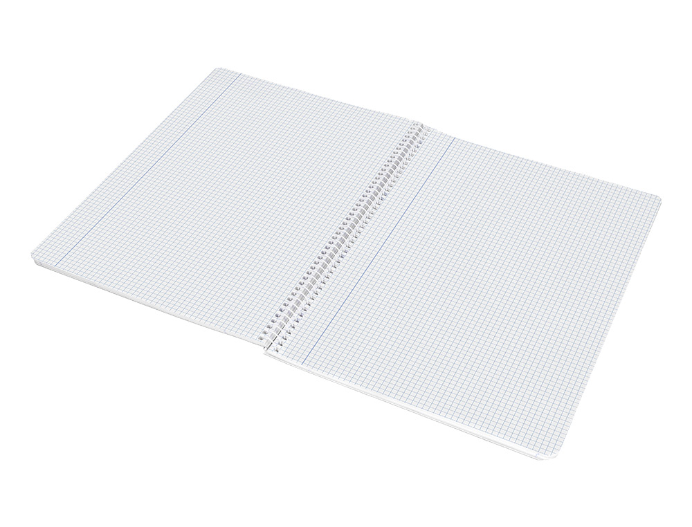 CAHIER SPIRALE LIDERPAPEL A4 MICRO WONDER 240 PAGES 90G    5X5MM 4 TROUS 5 BANDES        COLORIS ASSORTIS