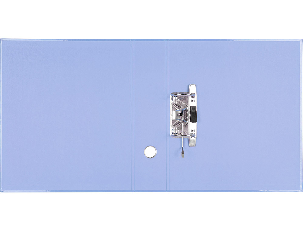 CLASSEUR A LEVIER LIDERPAPEL A4 COLOR SYSTEM DOS DE 80 MM COLORIS BLEU CIEL