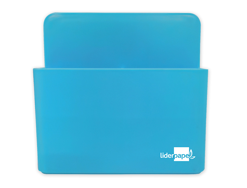 POT A CRAYONS LIDERPAPEL PLASTIQUE MAGNETIQUE 125X75X40 MM BLEU