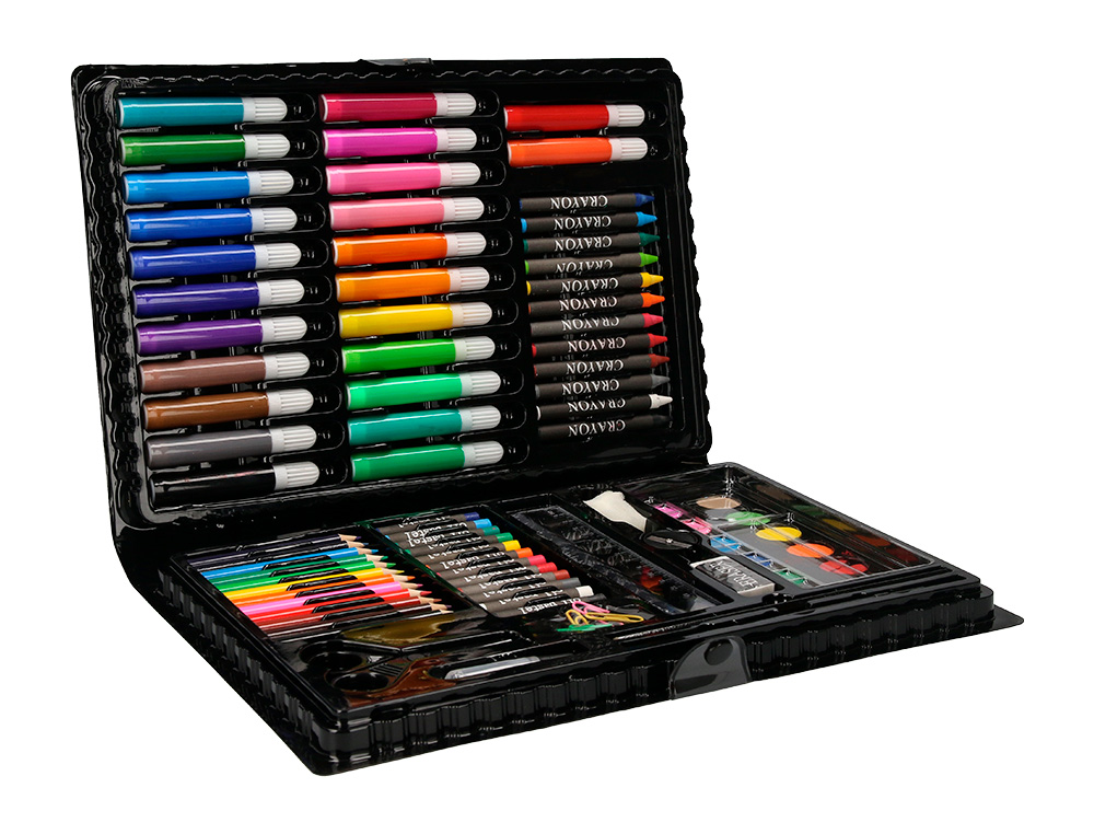 SET DE PINTURE LIDERPAPEL PLASTIQUE 86 PIECES ETUI DE   34X23X3,2 CM