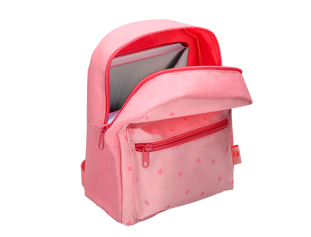 SAC A DOS LIDERPAPEL BABY ETOILES 250X115X210MM COLORIS ROSE