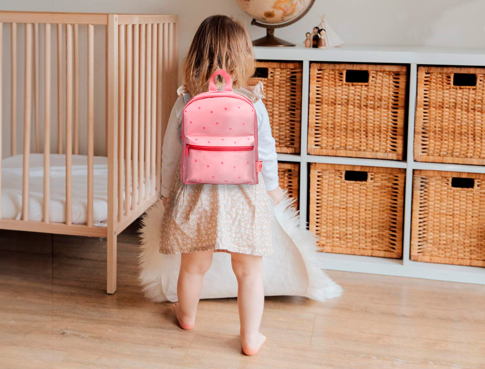 SAC A DOS LIDERPAPEL BABY ETOILES 250X115X210MM COLORIS ROSE