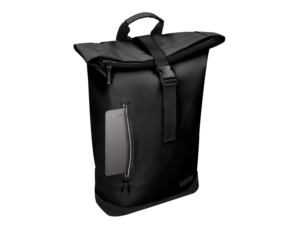 SAC A DOS ANTARTIK ROLL UP WATERPROOF 480X130X280MM      COLORIS NOIR