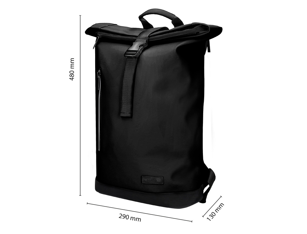 SAC A DOS ANTARTIK ROLL UP WATERPROOF 480X130X280MM      COLORIS NOIR