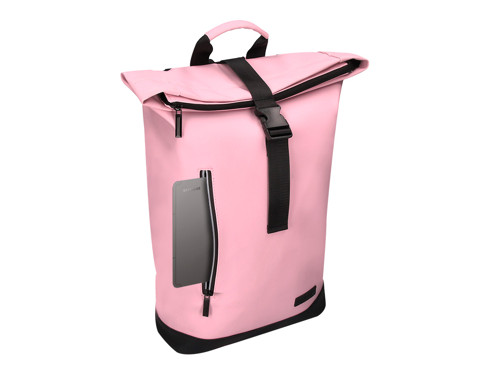 SAC A DOS ANTARTIK ROLL UP WATERPROOF 480X130X280MM      COLORIS ROSE