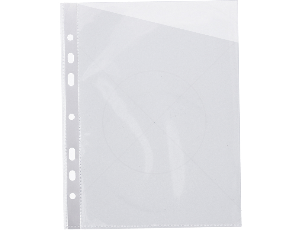 POCHETTE COIN Q-CONNECT PVC TRANSPARENT 9/100E 290X195MM PERFORÉE 4 TROUS BOÎTE 100 UNITÉS