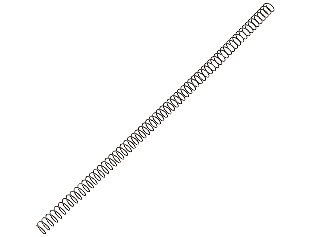 SPIRALE Q-CONNECT MTALLIQUE RELIEUR PAS 4:1 20F CALIBRE 1MM DIAMTRE 6MM COLORIS NOIR BOTE 200 UNITS