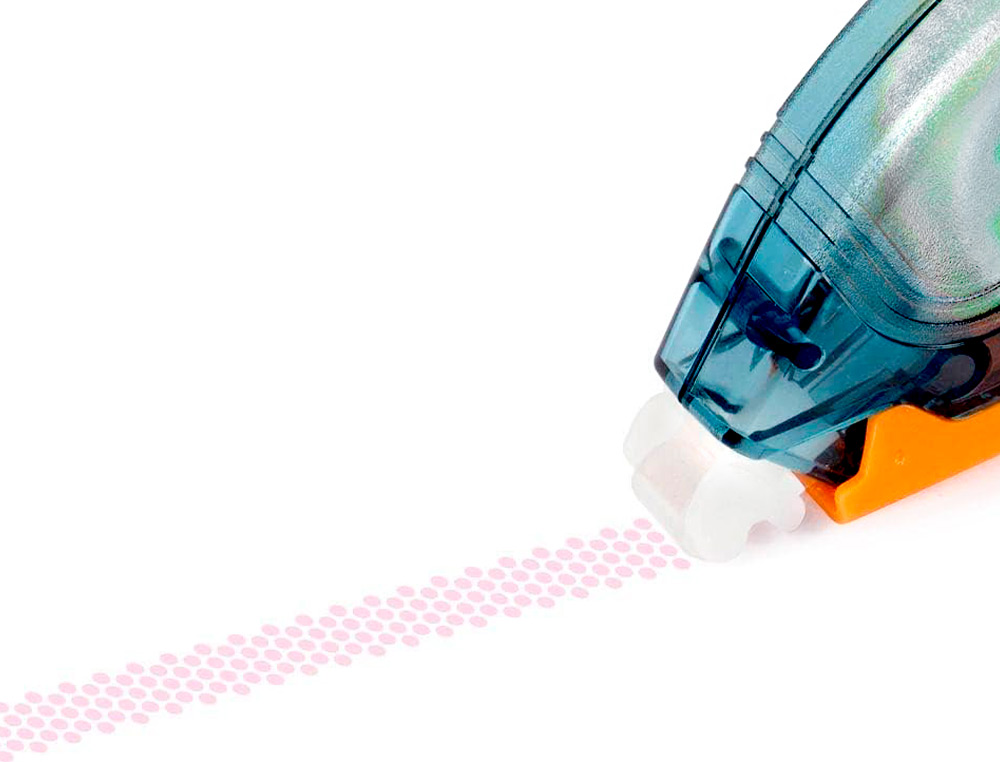 COLLE Q-CONNECT ROLLER ÉCO PERMANENT COLORIS BLEU TRANSPARENT 6.5MMX8.5M