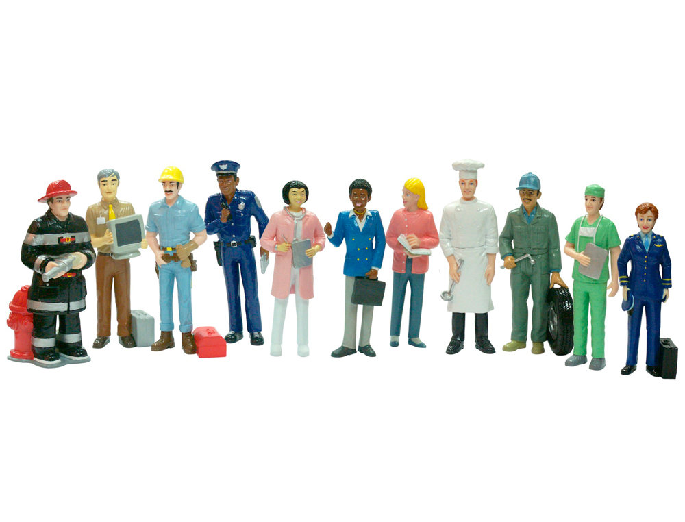 JEU MINILAND FIGURINES MTIER S ET PROFESSIONS BOTE DE 11  UNITS