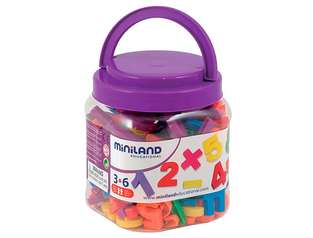 JEU MINILAND LETTRES NUMROS MAGNTIQUES POT DE 162 PICES