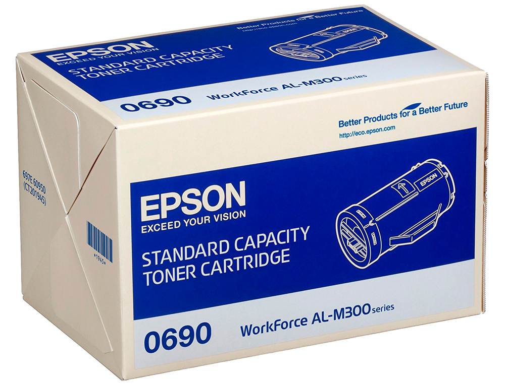 TONER EPSON 0690 WORKFORCE AL-M300/AL-MX300 COULEUR NOIR 2700P