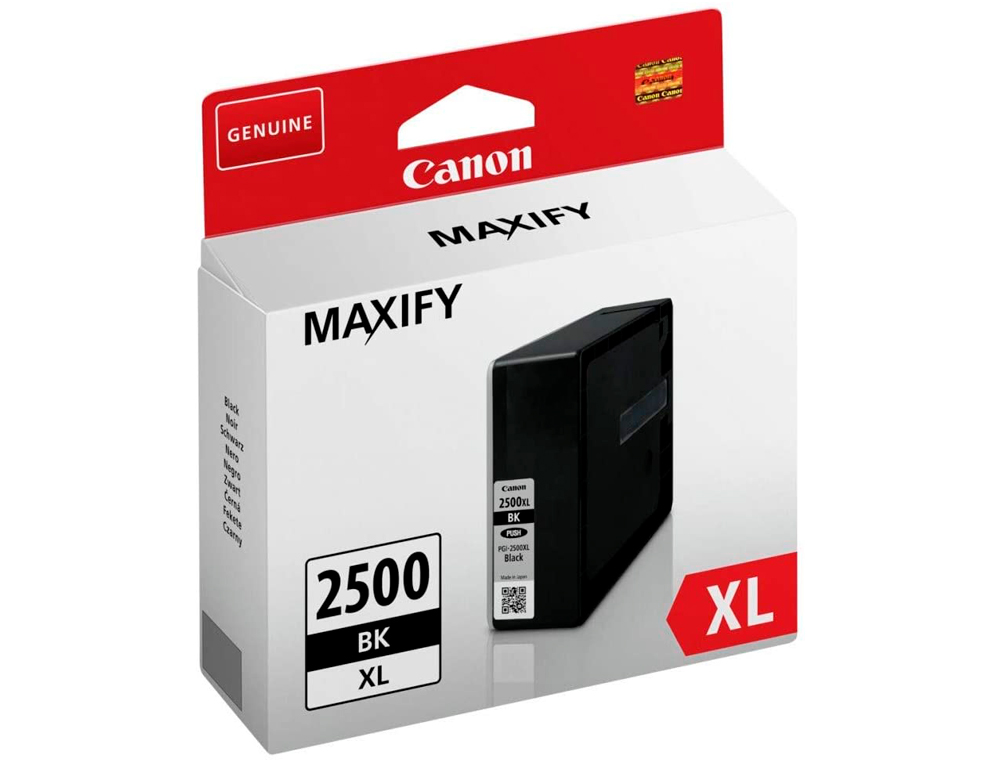 CARTOUCHE CANON JET D'ENCRE PGI-2500 XL COULEUR NOIR 1000P